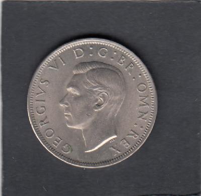 Beschrijving: 1/2 Crown  GEORGIUS VI